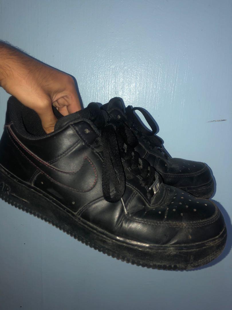 Nike air force 1 low triple black Men s Fashion Footwear