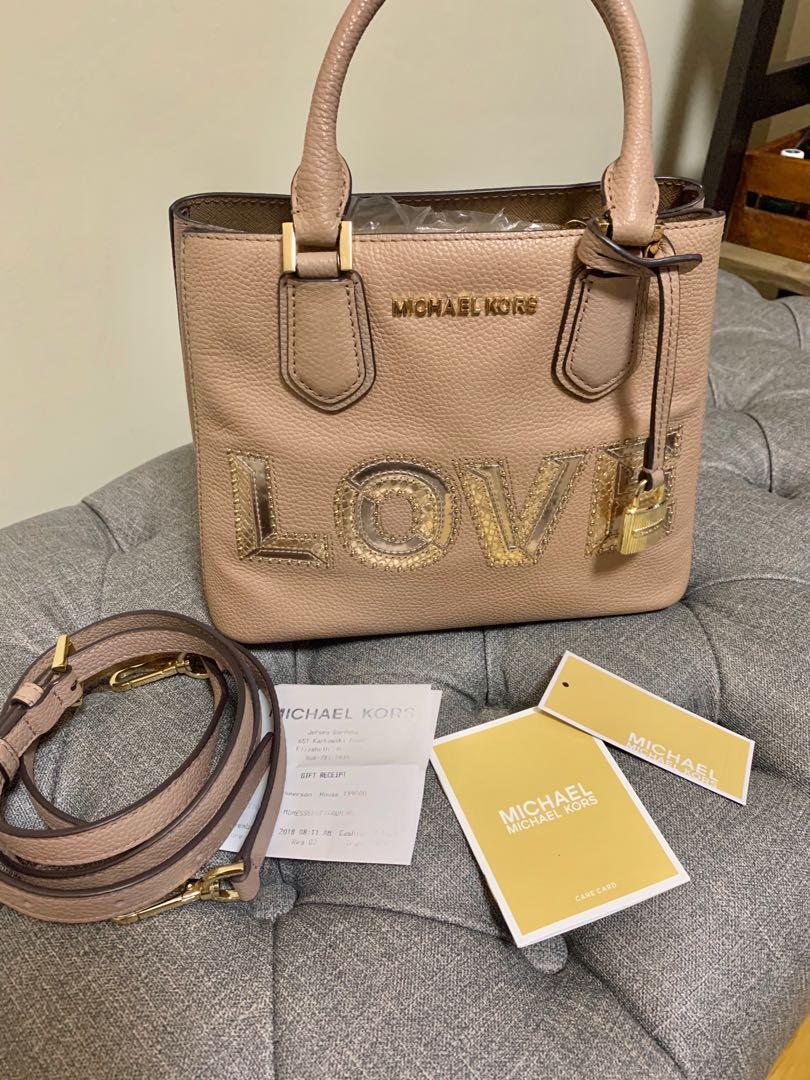 Preloved Michael Kors Adele Love Bag, Luxury, Bags & Wallets on Carousell