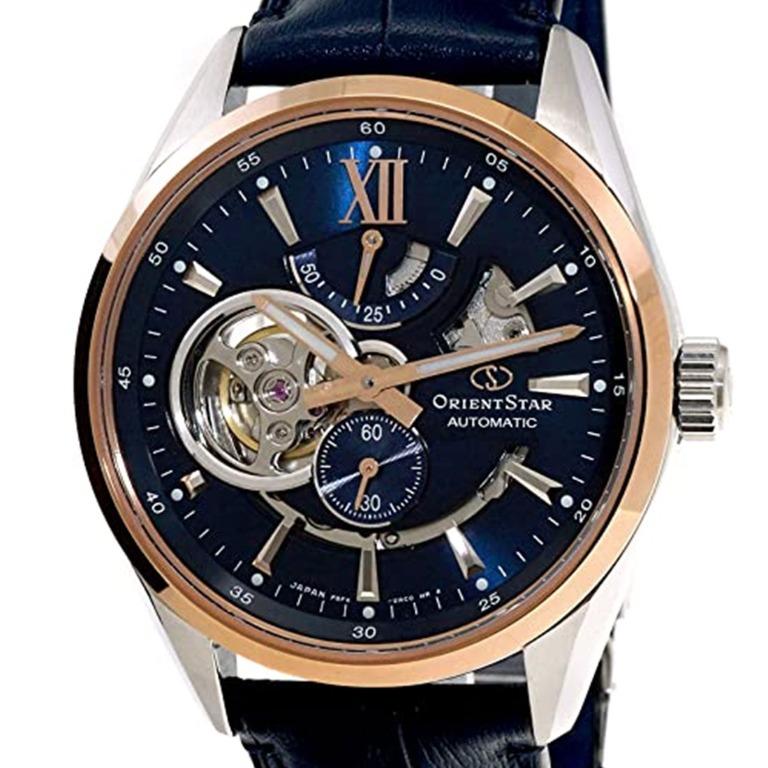 RE AV0111L RE AV0111L00B Brand New Orient Star Automatic 100M Skeleton Dial Male Dress Watch w Warranty