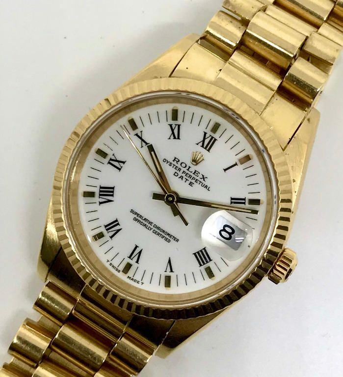 Mens gold rolex discount