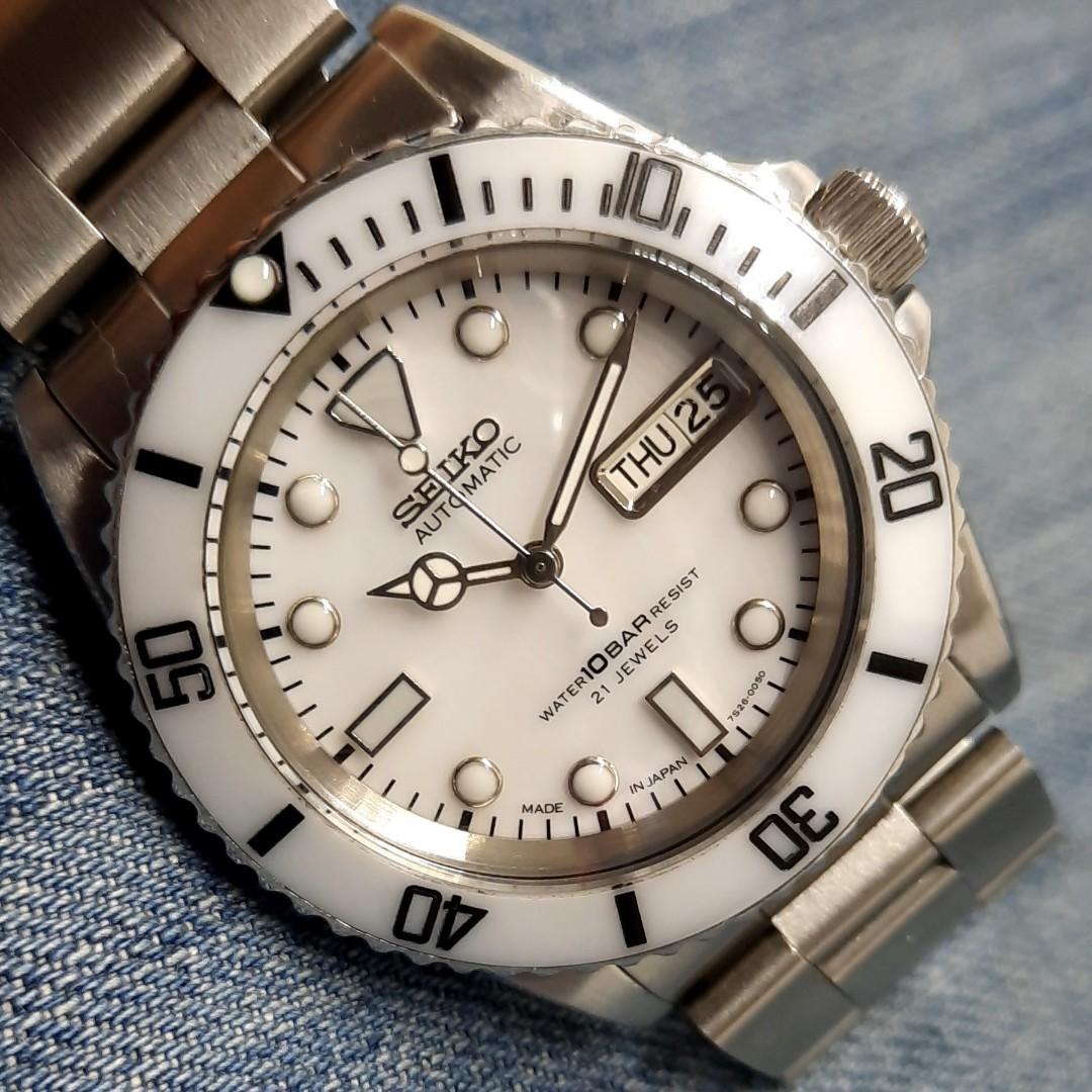 Mother of hotsell pearl dial seiko