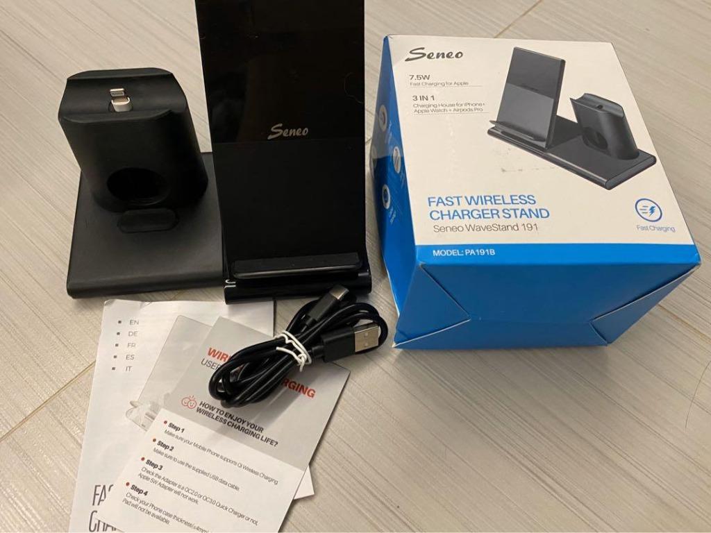 Seneo Wireless Charger 3 in 1 Wireless Charging Station for Apple