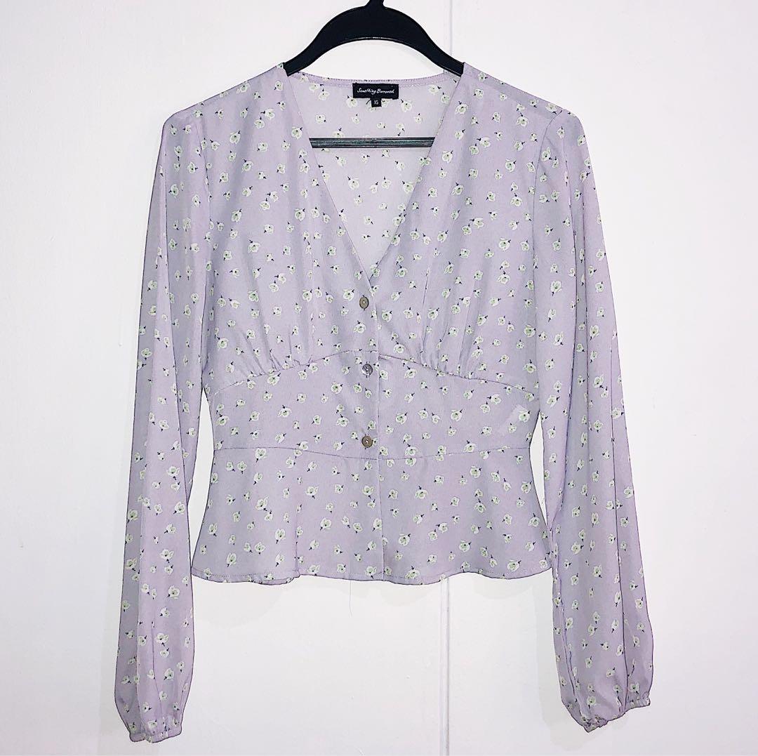 pastel purple tops