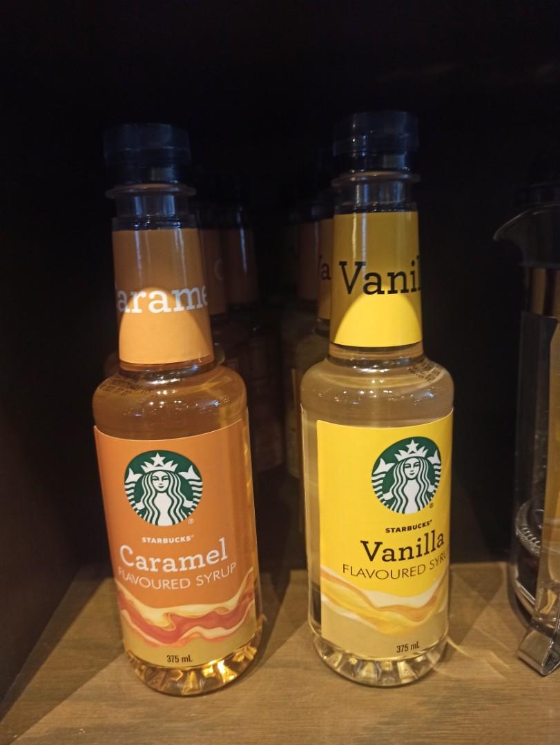 Starbucks flavored syrup (Category: Beverages) located in Manila. Submitted by lysaaabellsss (Listing ID 1042074200, Image 2). Description: caramel and vanilla available.