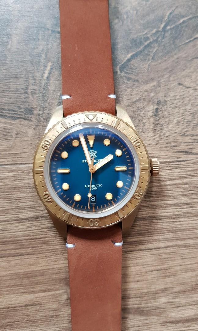 Steeldive bronze watch, Luxury, Watches on Carousell