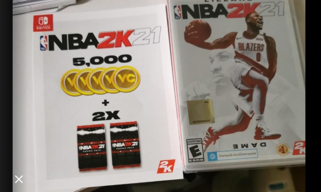 Switch game (Category: Nintendo) located in Singapore. Submitted by jloves8689 (Listing ID 1032392387, Image 1). Description: Nba2k21 brought at $75 (come with gift code) brought extra copy.