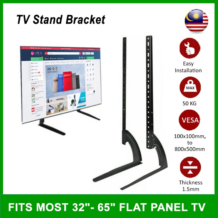 TV Table Mount Desk Stand Bracket for LED LCD 32" 65” inch, Furniture