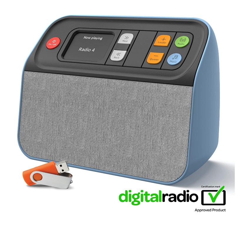 Digital Radio DAB/DAB+ FM and Music Player That Adapts to