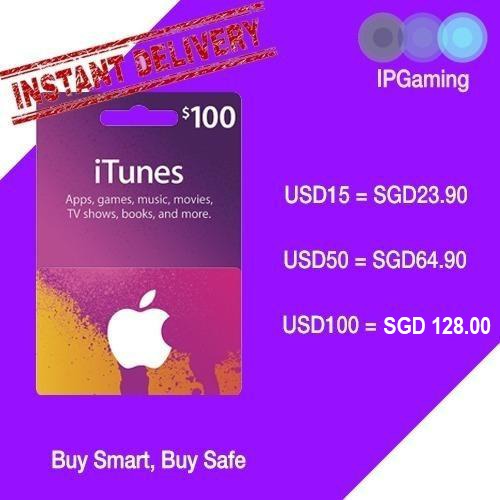 Usd Apple Itunes Gift Card Us Usa Entertainment Gift Cards Vouchers On Carousell