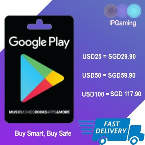 USD] CHEAPEST Google Play Store Gift Card US USA, Tickets & Vouchers,  Vouchers on Carousell