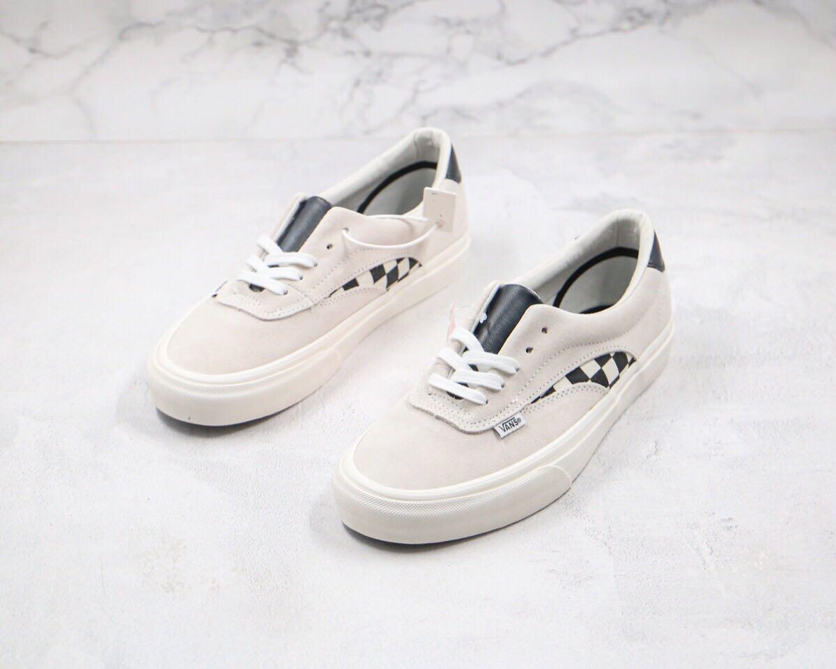 Vans Acer Ni Cream White Suede Checkerboard Men s Fashion Footwear Dress Shoes on Carousell