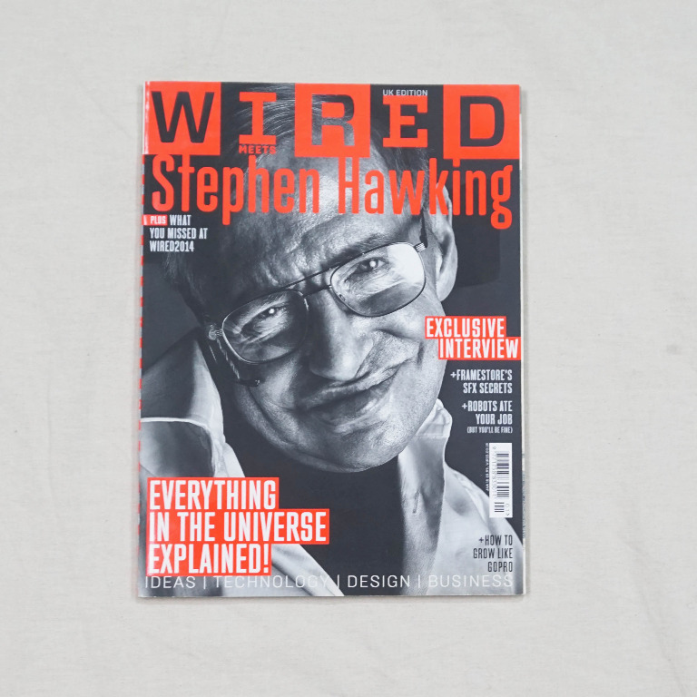 15 Wired Magazine Stephen Hawking 霍金特集 興趣及遊戲 玩具 遊戲類 Carousell
