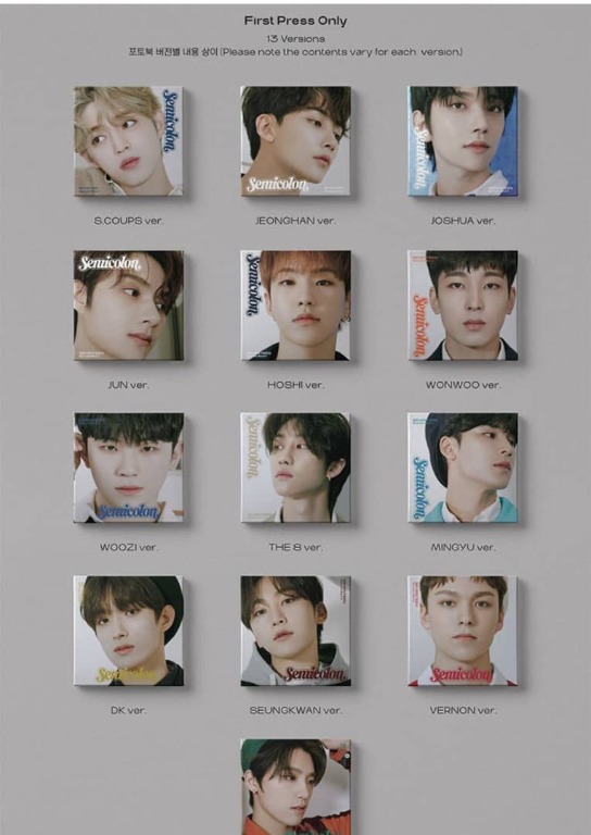 Wts Seventeen Semicolon Special Album K Wave On Carousell