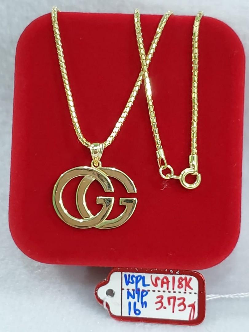 Gucci gold necklace clearance
