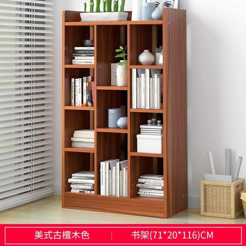 4 layer book shelf home school wooden bookshelf plant display shelves