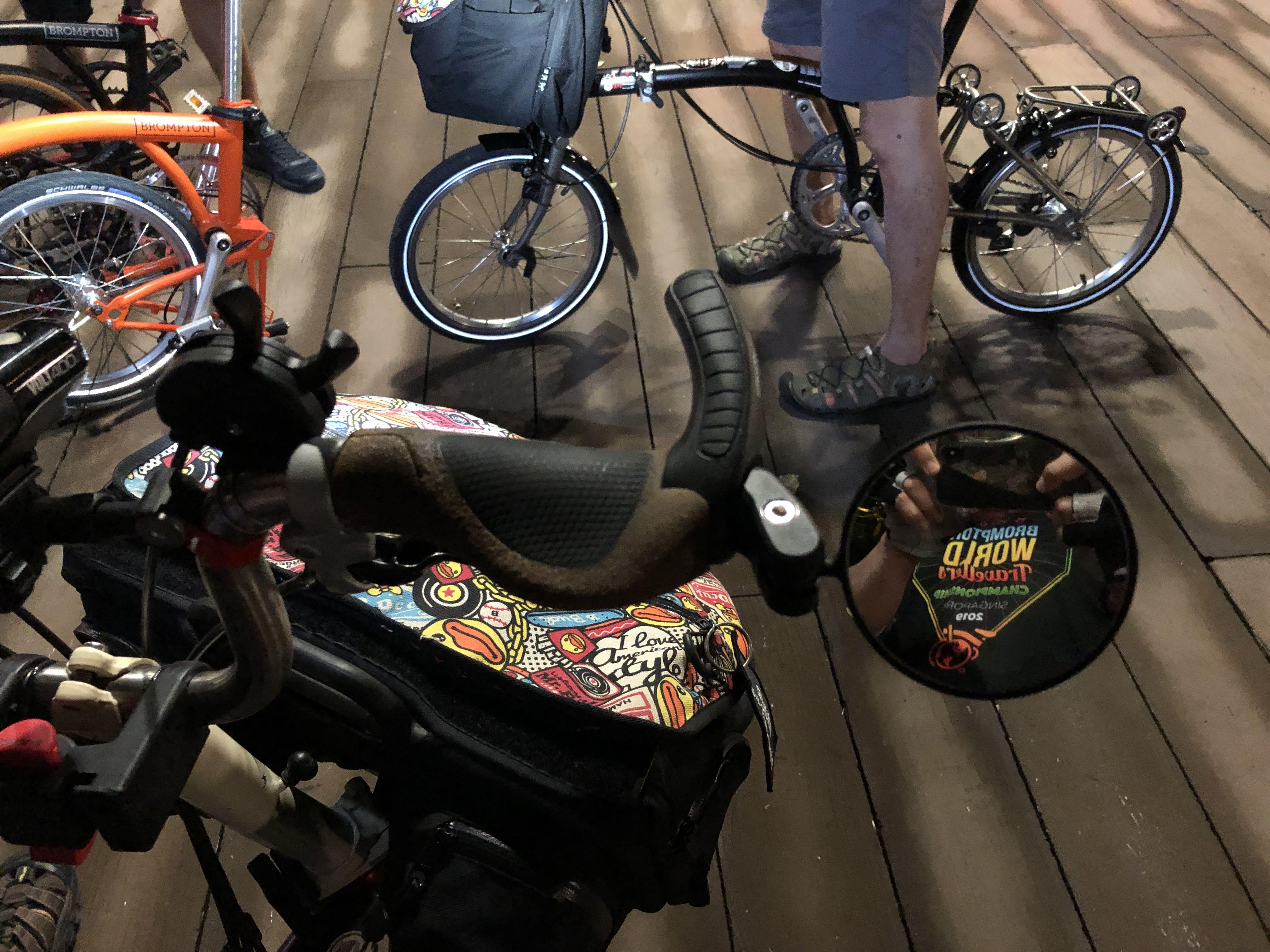 Brompton fit 70mm rear mirror for bar end , Sports Equipment, Bicycles & Parts, Parts