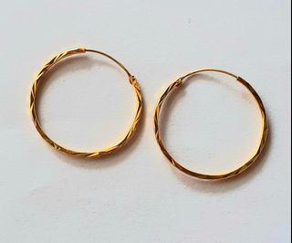 Earrings Gold 916 Women S Fashion Carousell Malaysia
