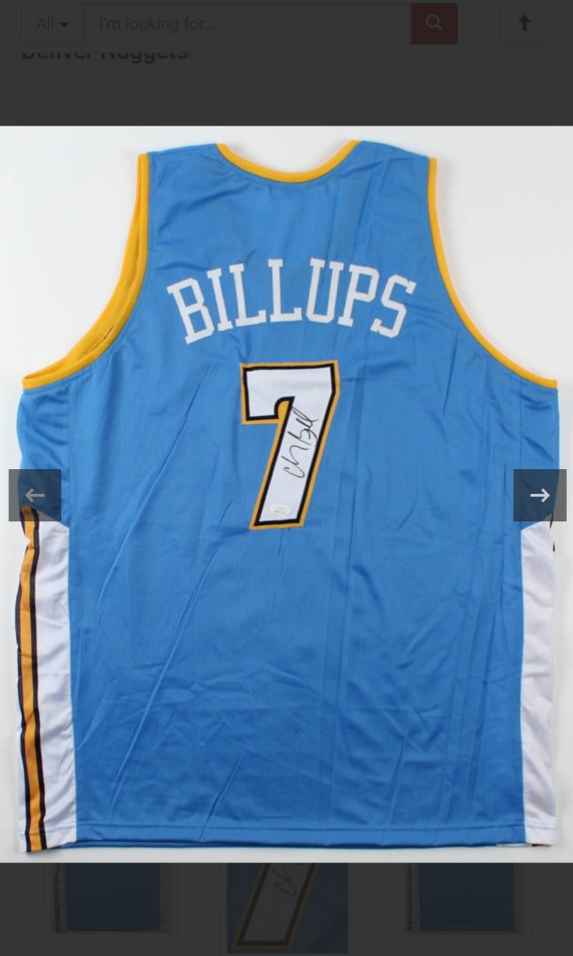 Chauncey billups signed hot sale jersey