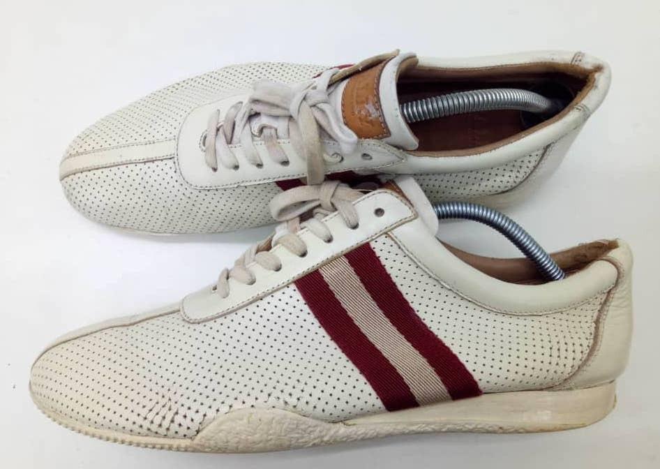 Bally frenz perforated sneakers hotsell