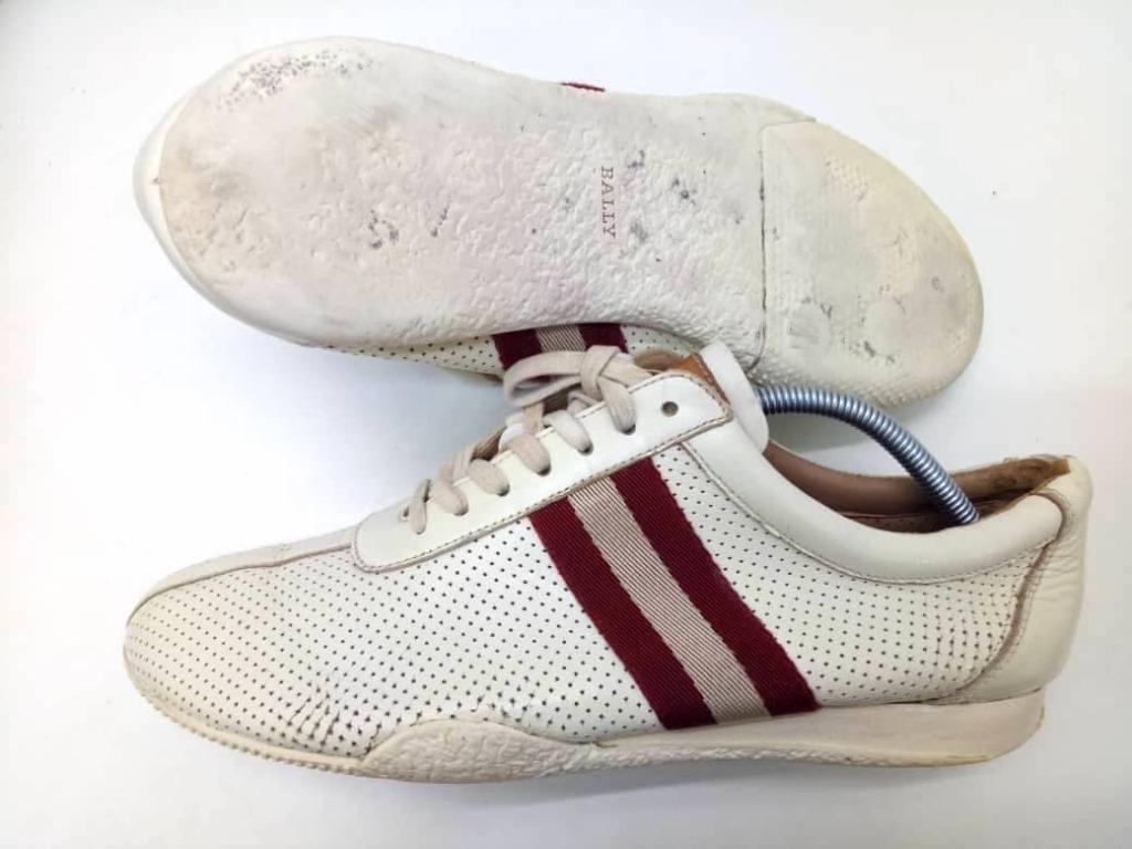 Bally frenz perforated leather sneakers clearance