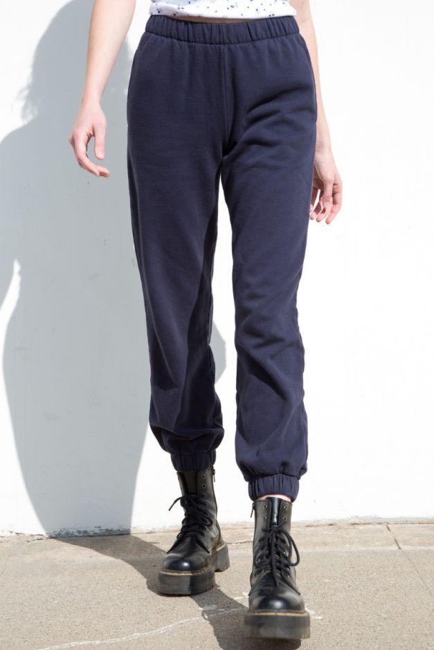 brandy melville navy sweatpants, Women