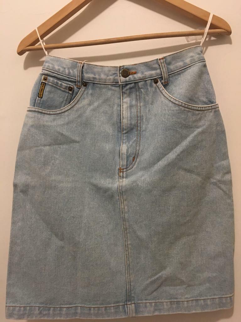 burberry denim skirt