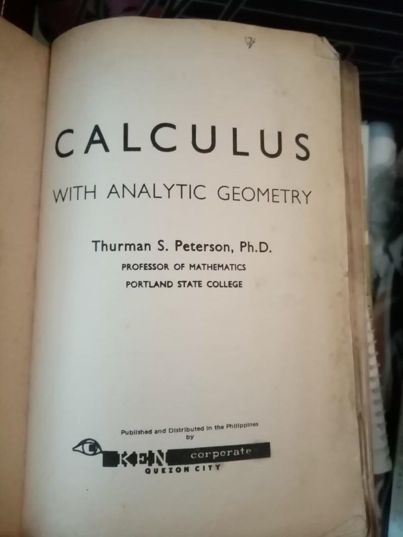 Calculus book (Category: Textbooks) located in Quezon City. Submitted by maodg (Listing ID 1042427332, Image 2). Description: A book used by an engineer during his school days..