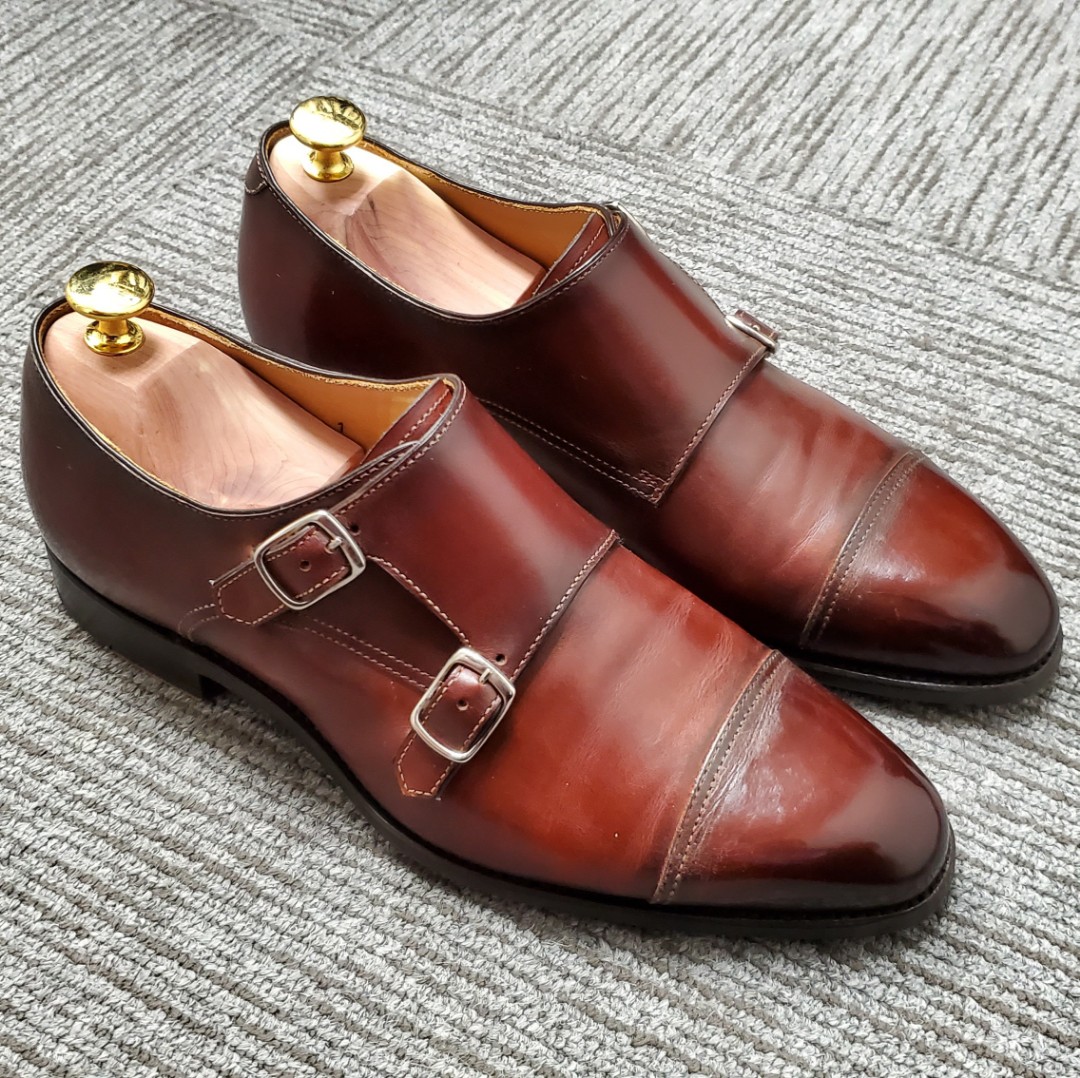 Carlos Santos Shoes Review: Double Monk Straps In Wine Patina