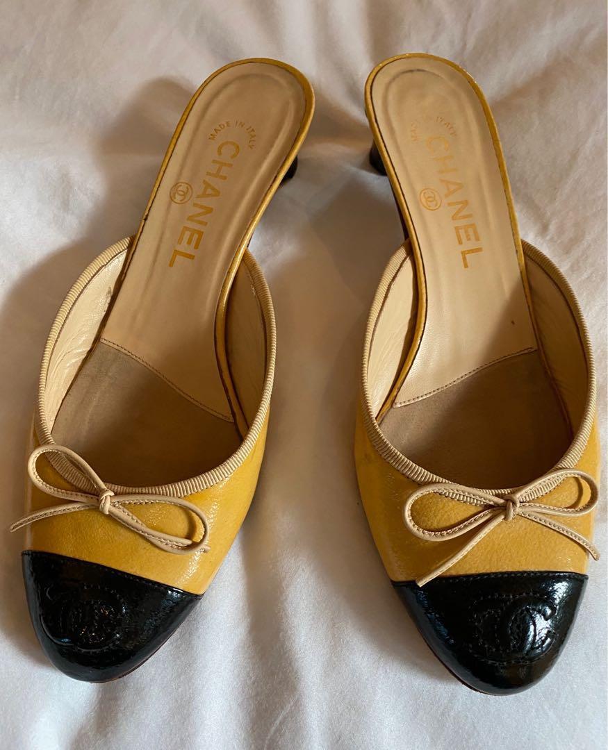 Chanel slip top on mules