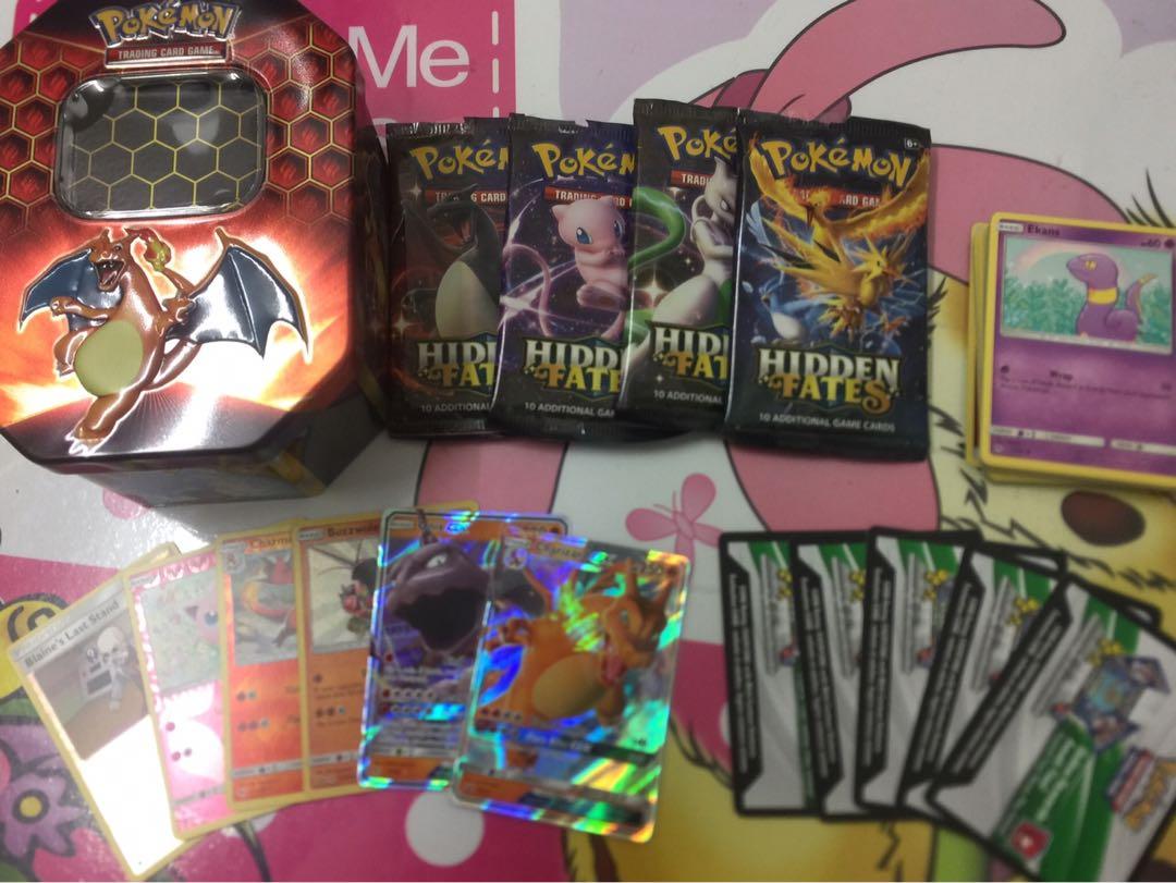 Charizard Hidden Fates Reprint Tin Pokemon Tcg Toys Games Board Games Cards On Carousell