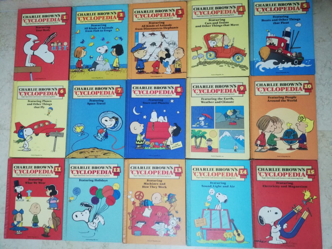 Charlie Brown Encyclopedia 15 books, Hobbies & Toys, Books & Magazines