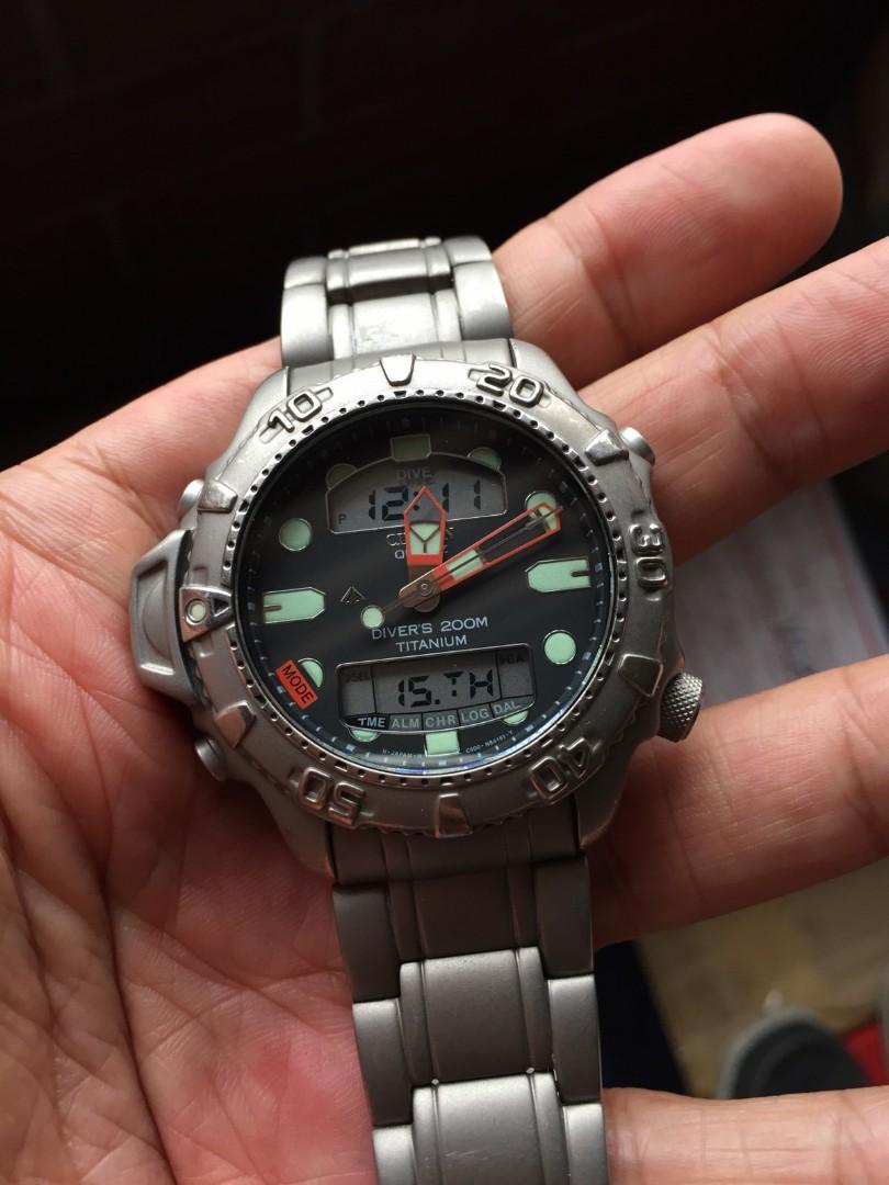 Citizen aqualand duplex discount titanium