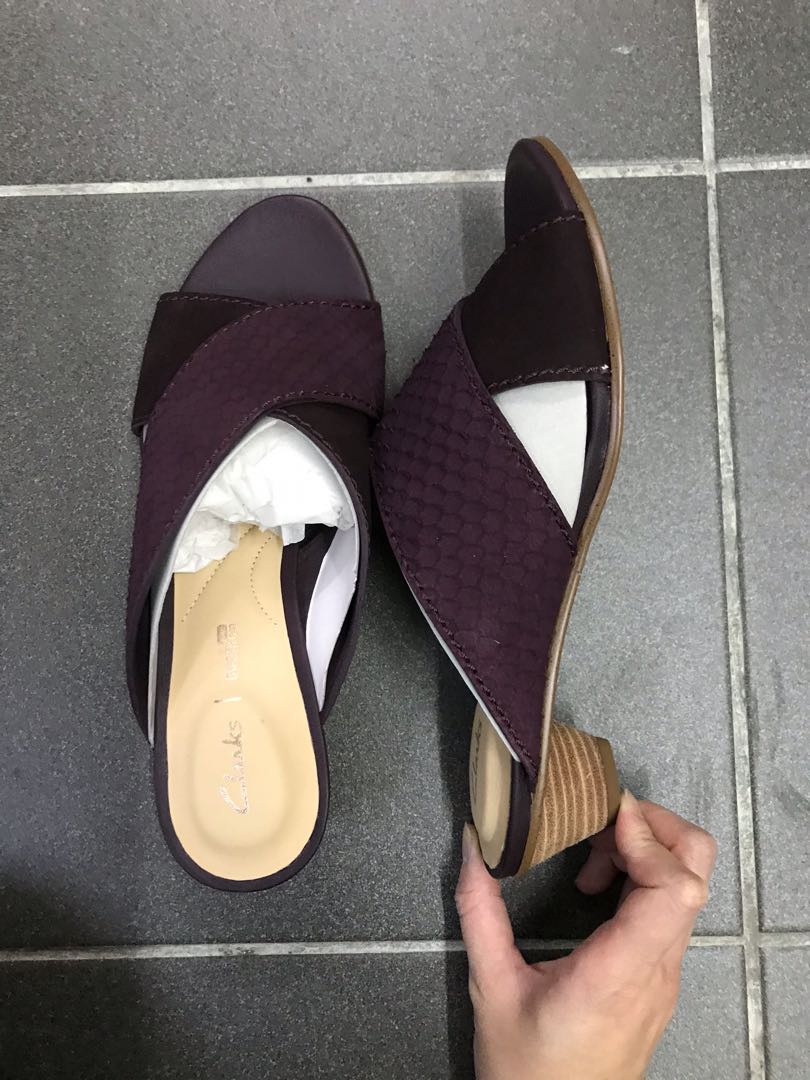 Clarks Mena island aubergine Women s Fashion Footwear Loafers