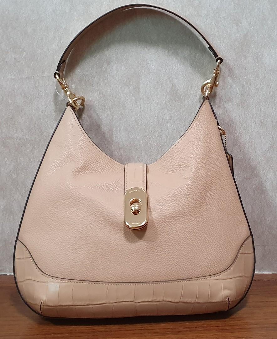Coach pebble leather amber hobo sales