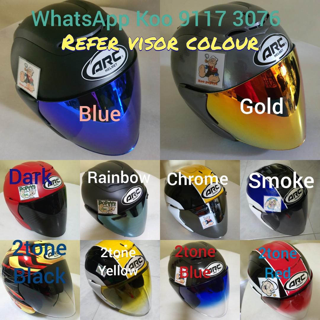 Arc helmet deals visor