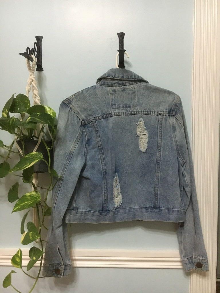 Cotton On Denim jacket, Women's Fashion, Tops, Others Tops on Carousell