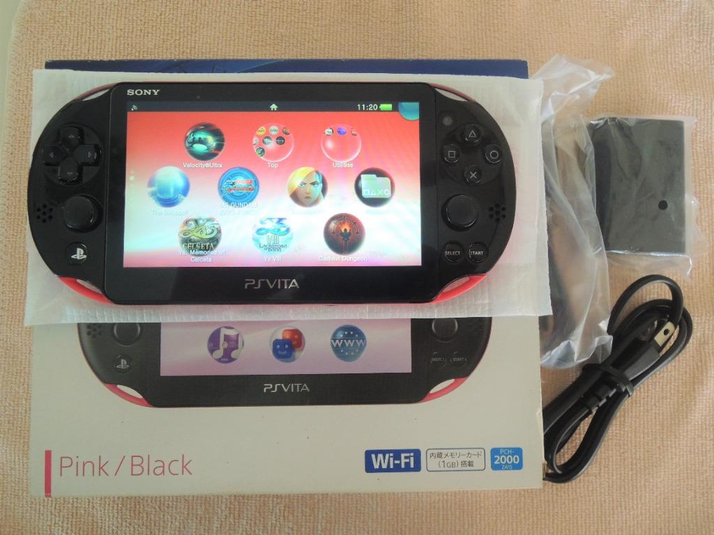 Custom 128GB Sony PlayStation PS Vita Black-Pink with 70++ games |  Jailbreak Henkaku Enso