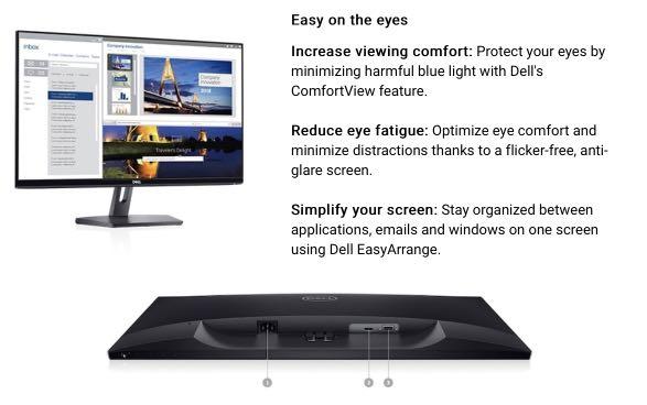 Dell 27 LED backlit LCD Monitor SE2719H IPS Full HD 1080p 1920 x