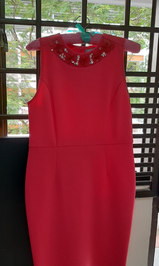 Dorothy perkins wine dress sale