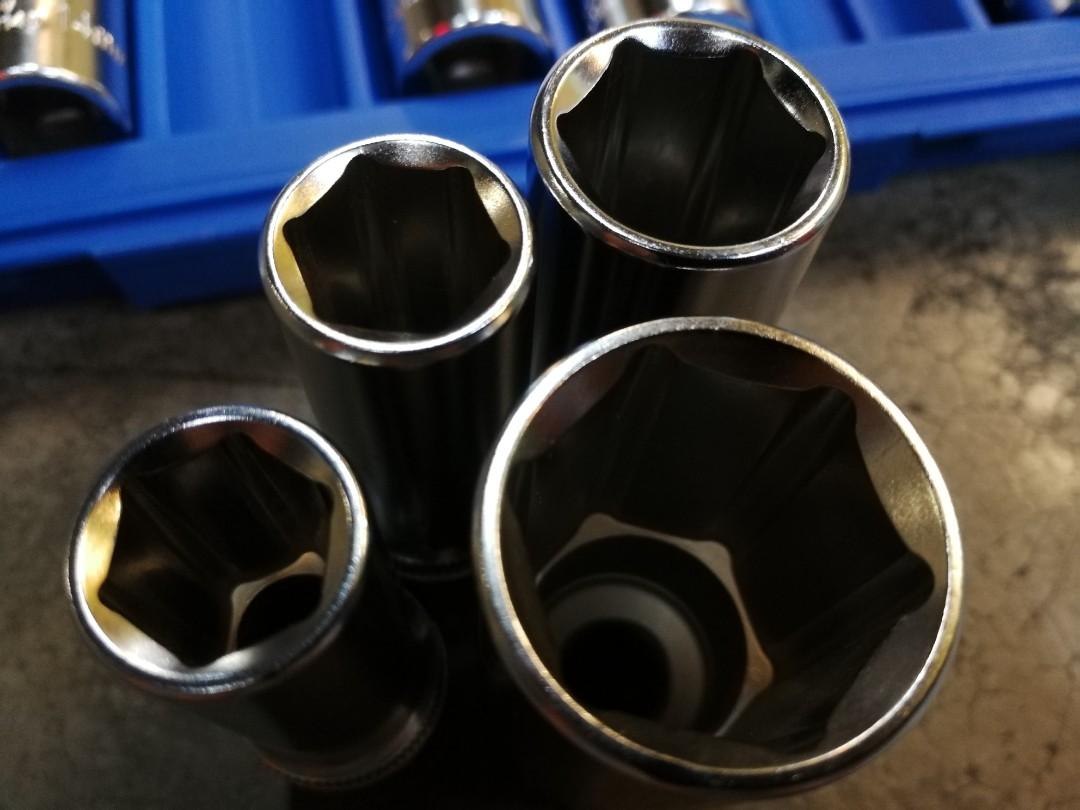 Dr. socket set 10pcs (Category: Others) located in Kuala Lumpur. Submitted by shop_159 (Listing ID 1042425600, Image 3). Description: set socket 1/2 complete 10pcs with box. built in high quality crome vanidum.made in taiwan size: 10,12,13,14,17,19,21,22,24,27mm all same brand except 17mm.