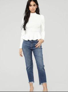 fashion nova peplum top