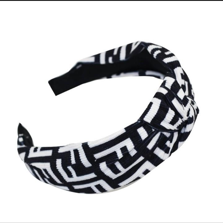 fendi headband black and white