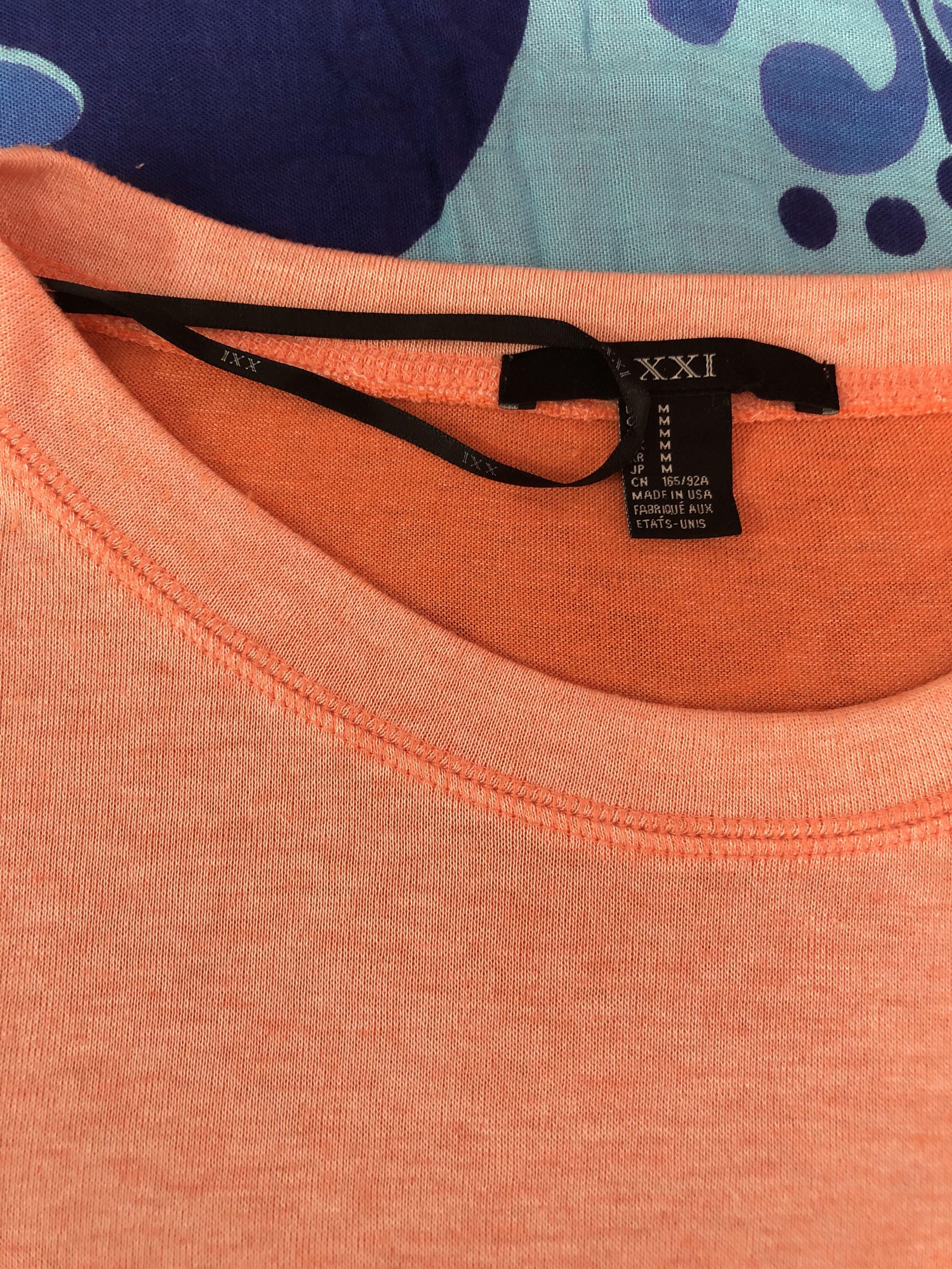 peach sweater