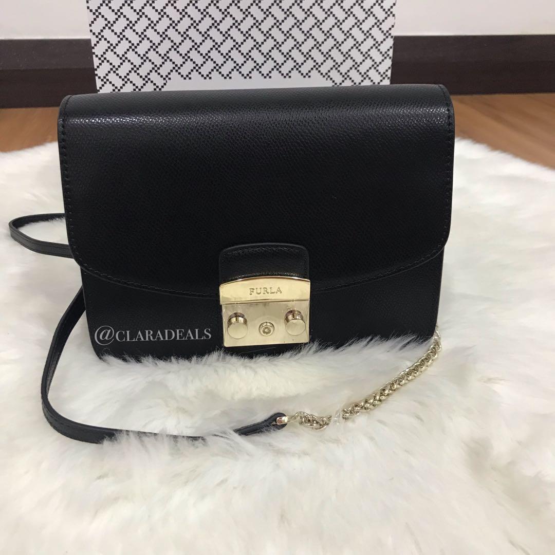Furla Metropolis Medium Black Women s Fashion Bags Wallets