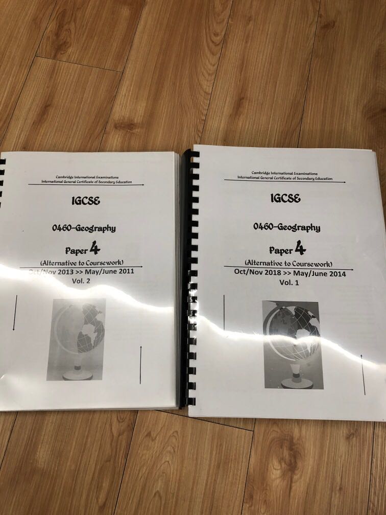 Igcse geography paper 4 past year paper marking scheme hobbies
