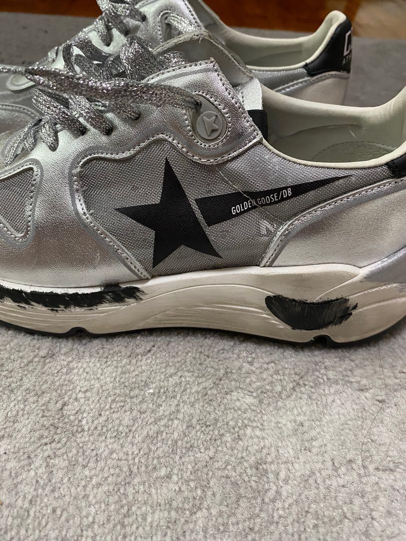 Golden goose shop silver sneakers