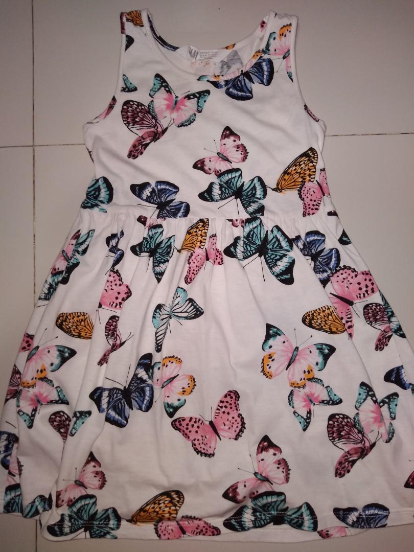 H m kids patterned jersey dress Babies Kids Babies Kids Fashion on Carousell