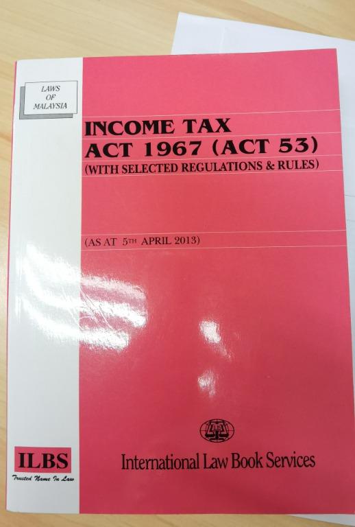 Income Tax Act 1967 Act 53 Books Stationery Books On Carousell