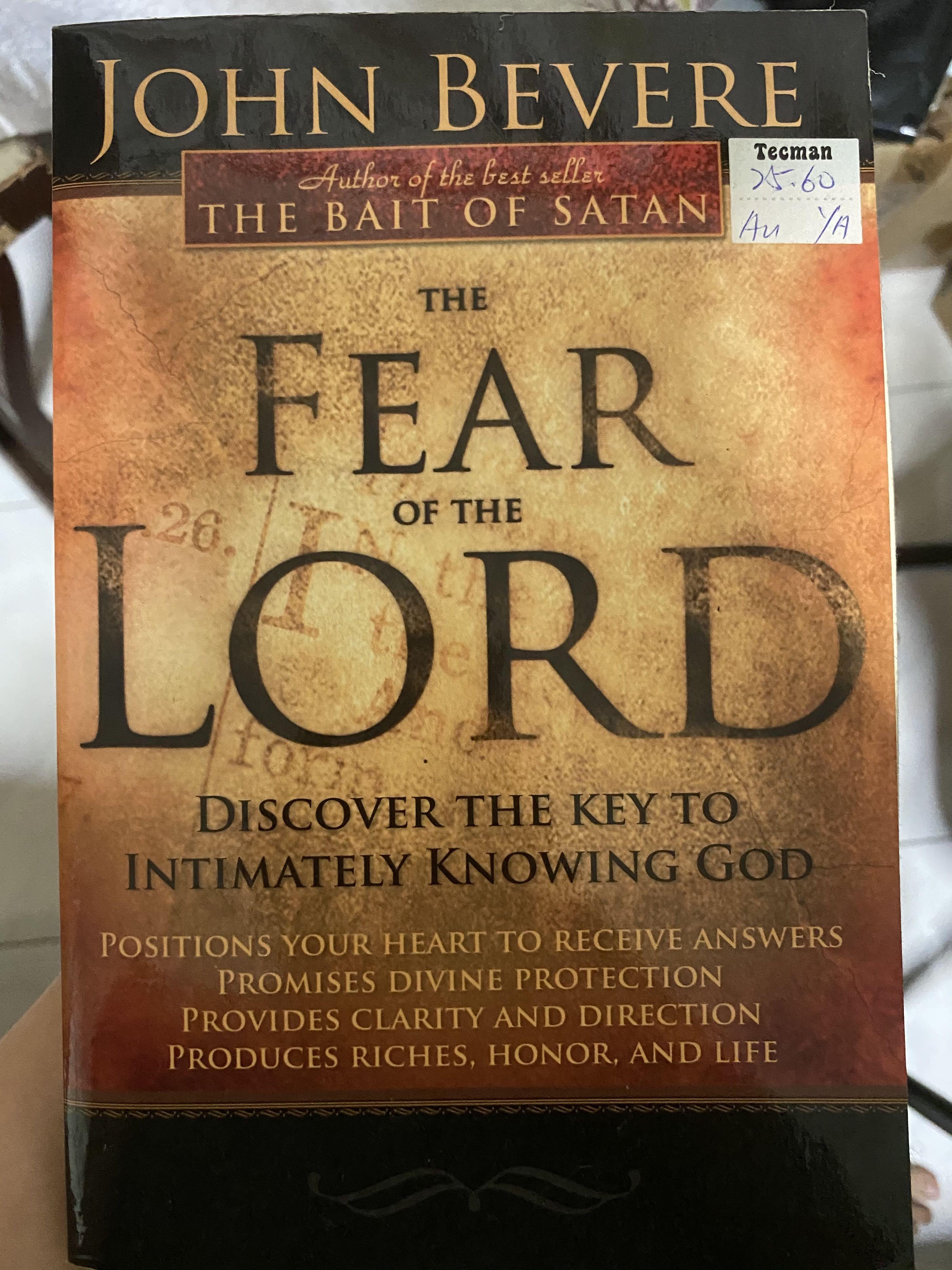 fear of the lord john bevere