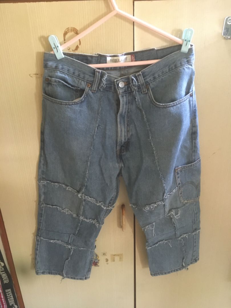 levis 505 cropped jeans
